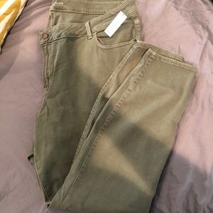 NWT Old Navy Rockstar Jeans-Olive Green